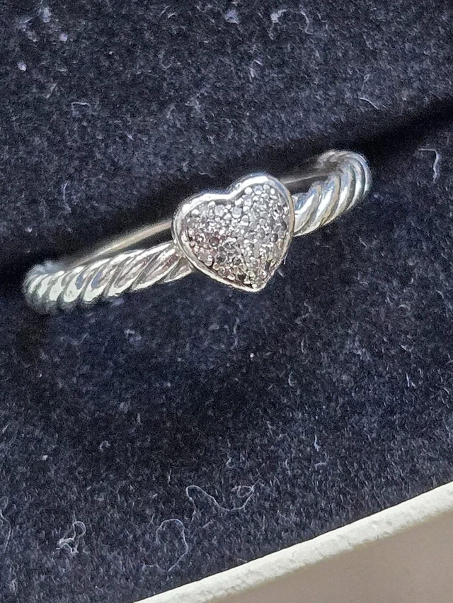 David Yurman Cable Collectibles Heart Stack Ring In Sterling Silver in gray|silver from Poshmark