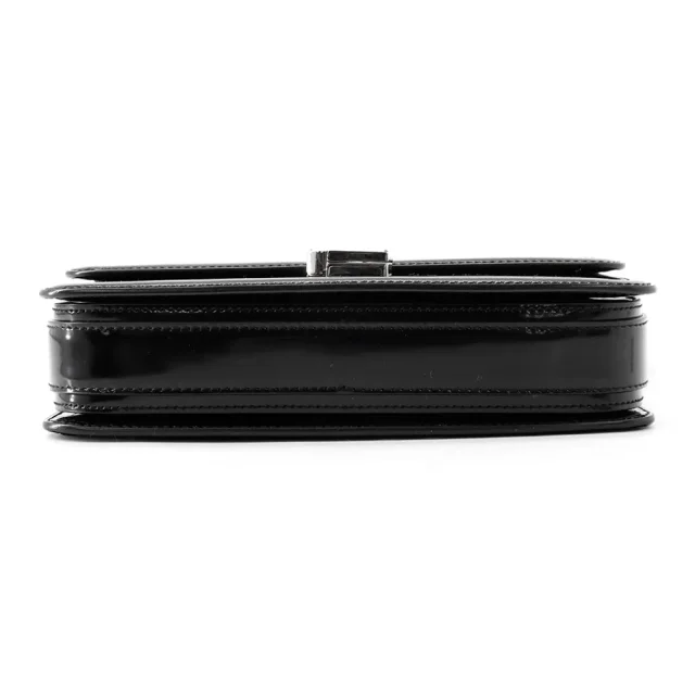 Saint Laurent Solferino Medium Satchel Black711039AAB9H1000 Patent Leather Size Medium in Patent leather from GALLERY RARE, photo 3 of 18