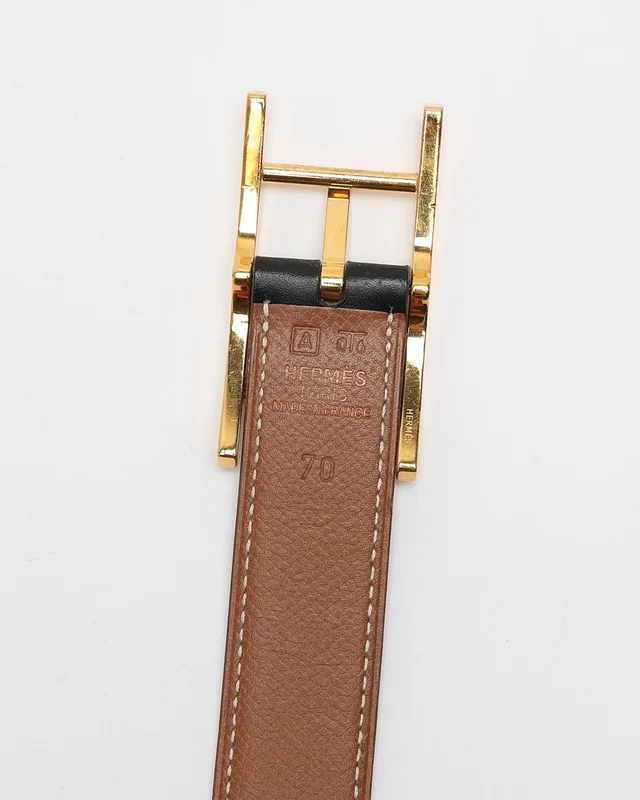 Hermès Quentin Belt, Size 70 in Denim from A Retro Tale, photo 6 of 6