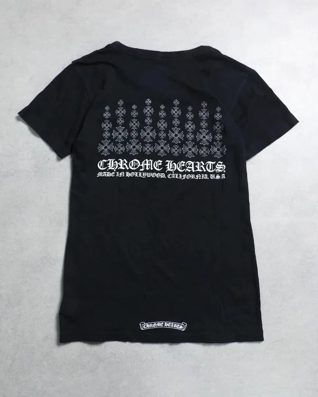 Chrome Hearts Multi Plus Cross Baby Tee in black from Grailed