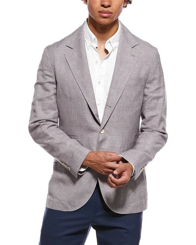 Brunello Cucinelli Wool, Linen, & Silk-Blend Blazer, image 1 of 1 from Gilt