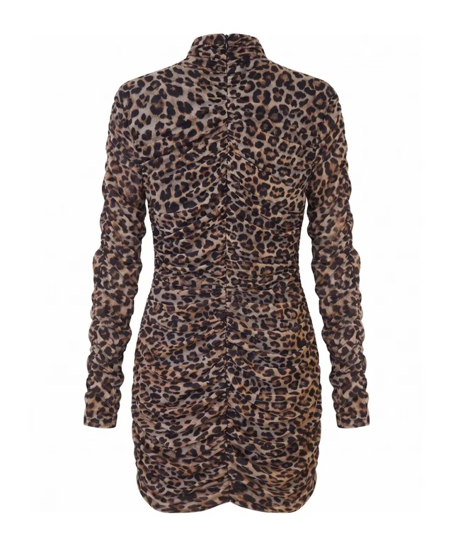 Blumarine Long-sleeved animal print dress, photo 2 of 2 from SENSER