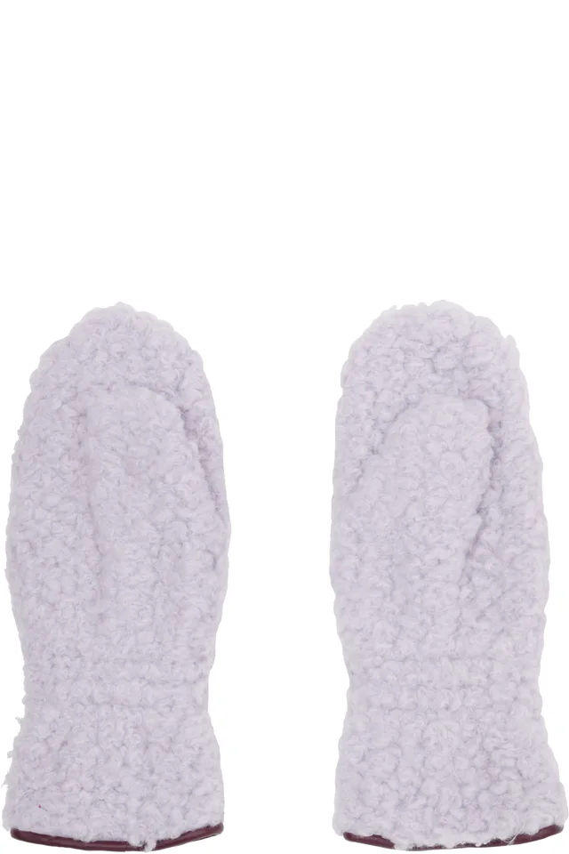 Vivienne Westwood Purple Poodle Boa Mitts, photo 2 of 3 from SSENSE