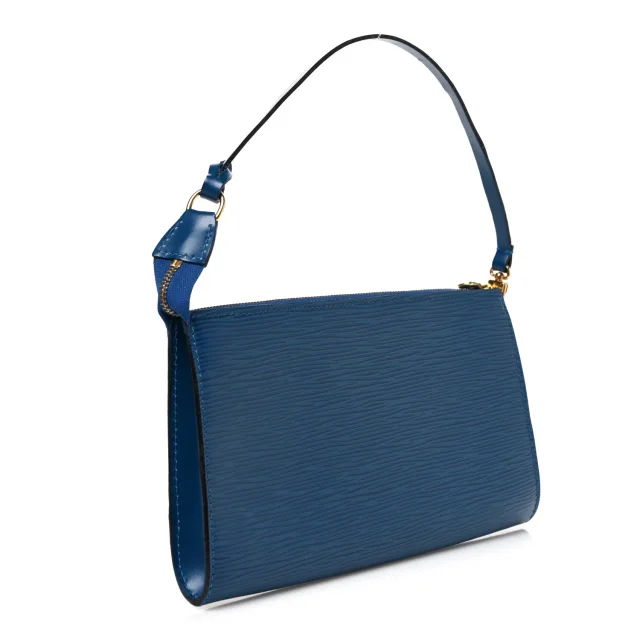 Louis Vuitton Epi Pochette Accessories 24 Myrtille in Leather from FASHIONPHILE, photo 3 of 10