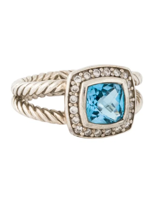 David Yurman Topaz & Diamond Albion® Ring in multicolor from The RealReal