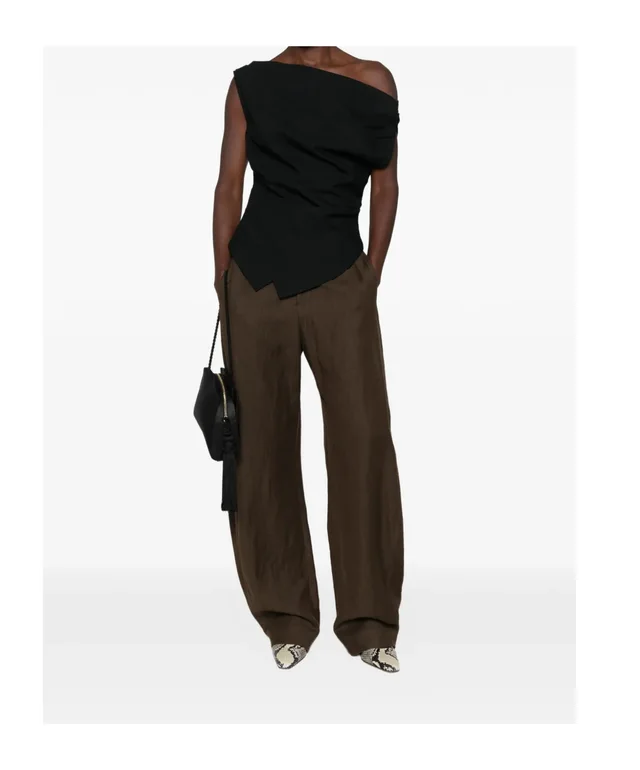 Róhe Asymmetric viscose-blend top, image 1 of 1 from SENSER