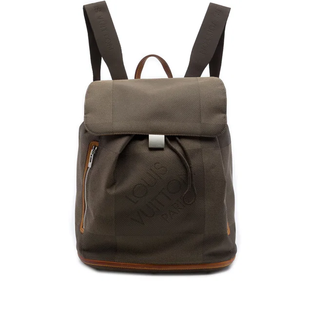 Brown Louis Vuitton Damier Geant Pionnier Backpack in Brown Canvas from Designer Revival