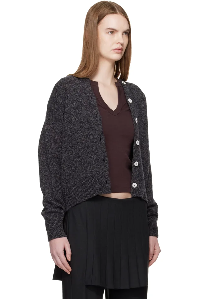 &Daughter Gray Ada Crewneck Cardigan, photo 2 of 4 from SSENSE
