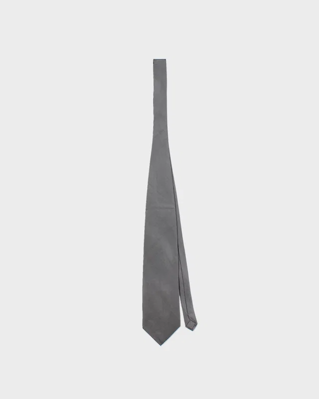 Vintage 1980s Giorgio Armani Gun Metal Metallic Silk Tie in Silk from Rokit Vintage