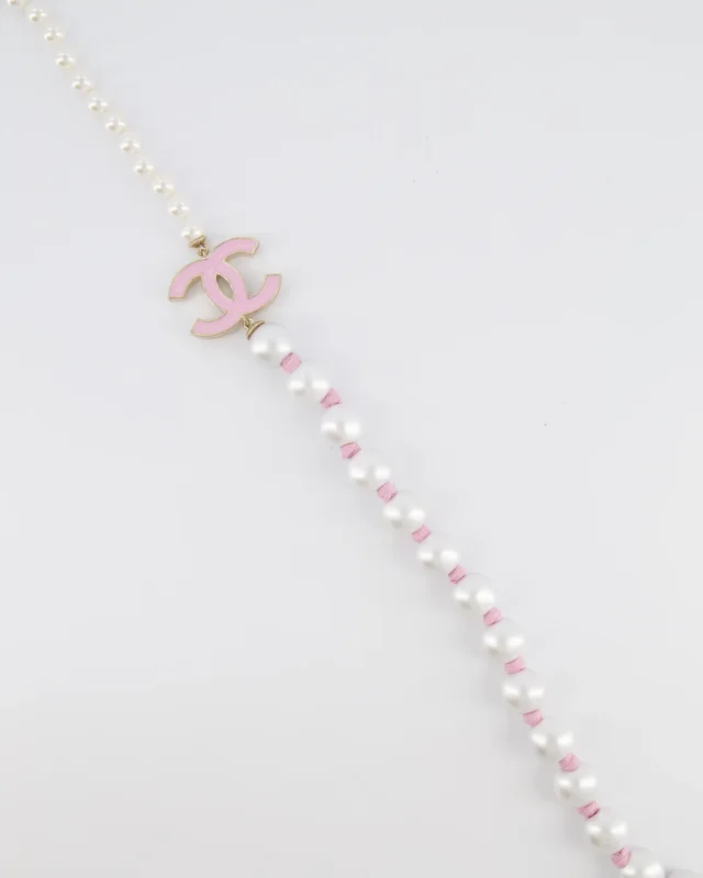 Chanel 25A Pearl Choker in Pink from Sellier, photo 4 of 6