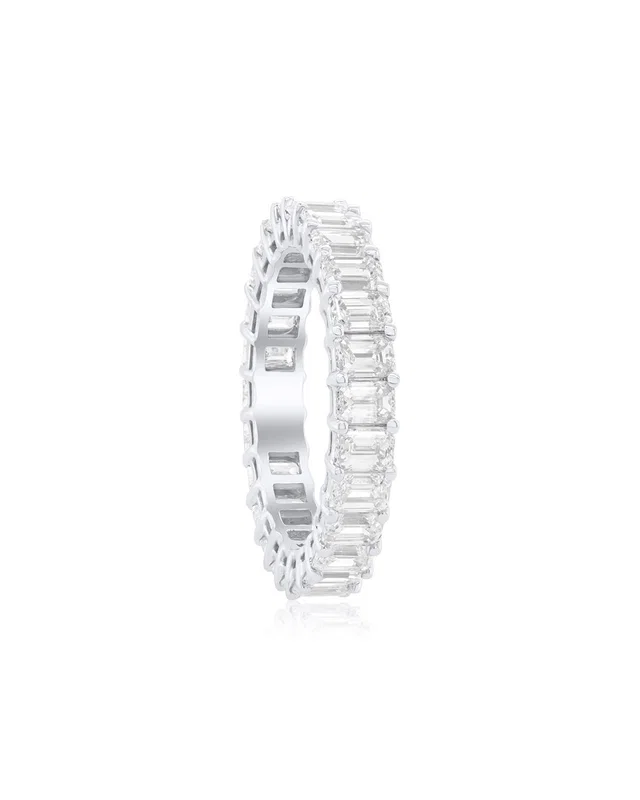 Diana M. Fine Jewelry 18K 3.77 ct. tw. Diamond Eternity Ring, image 1 of 1 from Rue La La