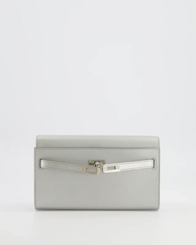 Hermès Kelly To Go Bag in Silver Goatskin from Sellier, photo 2 of 21