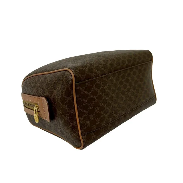 Celine Macadam Triomphe Leather 2way Shoulder Bag in Brown Leather from LuxUness, photo 7 of 13