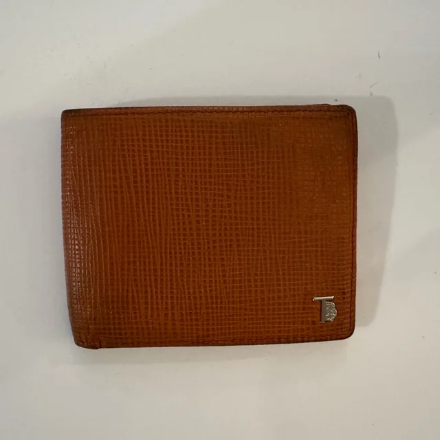 Tod's Brown Textured Key & Card Holder in orange|brown|red from Poshmark