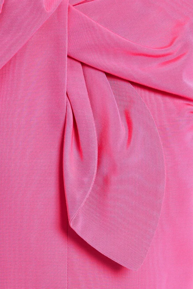 Oscar de la Renta Twisted cotton-blend faille gown in Pink, photo 4 of 4 from THE OUTNET