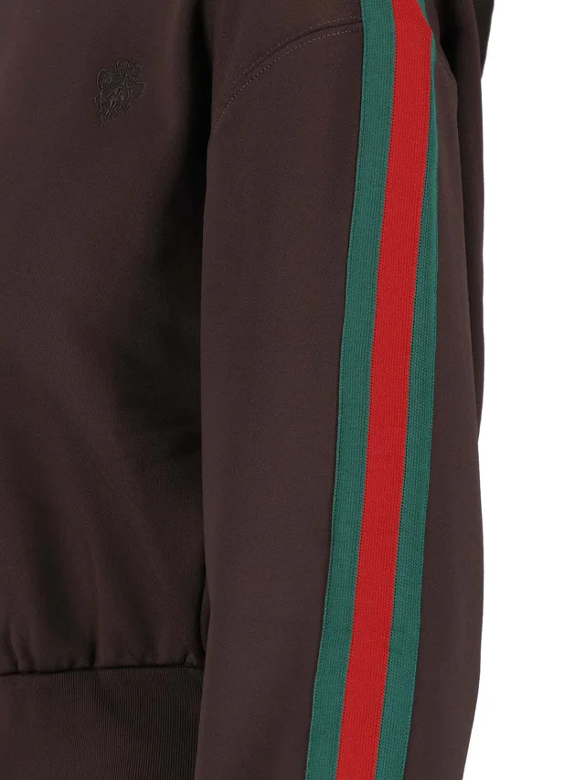 Gucci Web Striped Stretch Jersey Hoodie, photo 4 of 5 from SENSER