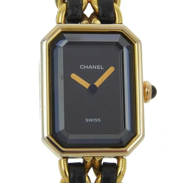 Chanel Premiere Rock Quartz Plated Metal And Leather Watch in Leather from HEWI, photo 6 of 10