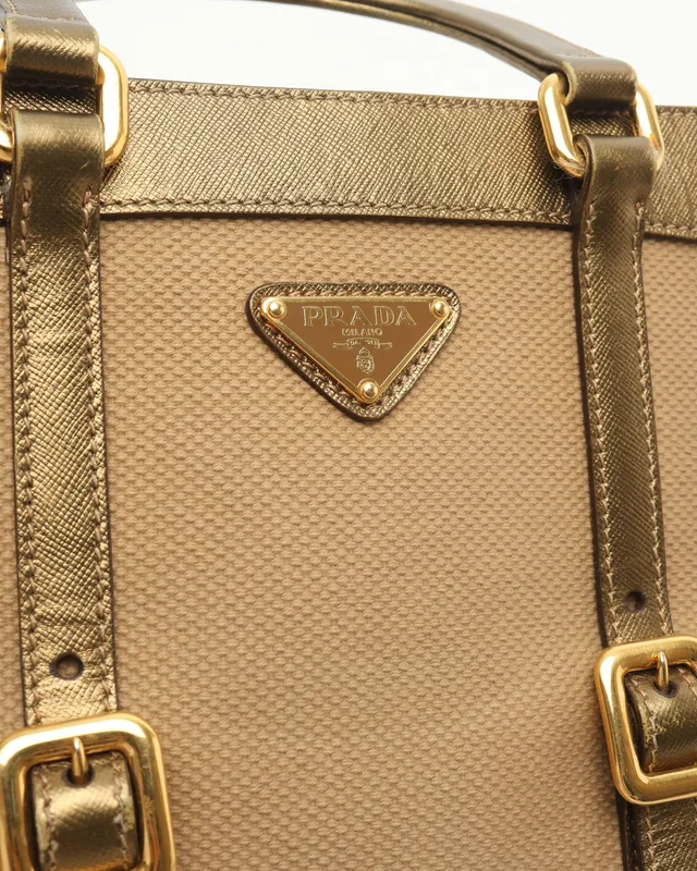 Prada Canvas Saffiano Bag in Saffiano leather from A Retro Tale, photo 6 of 9