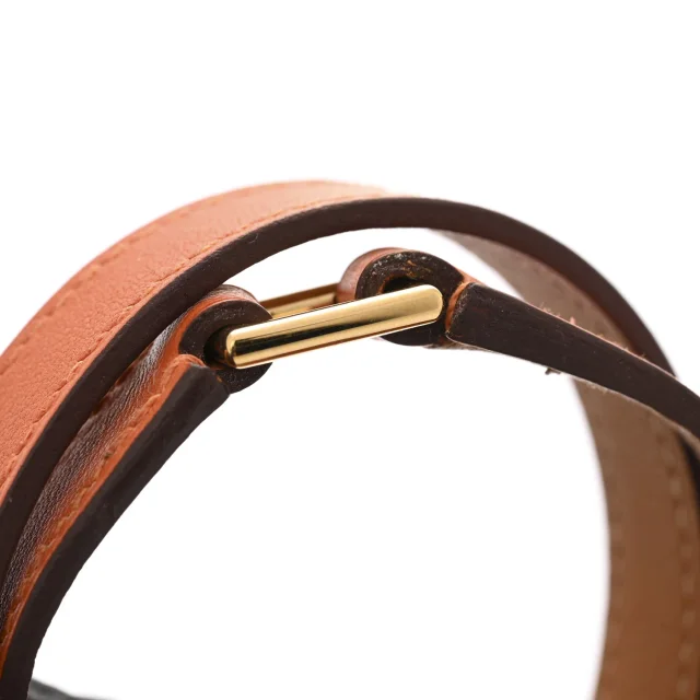 Hermès Swift O'Kelly Double Tour Bracelet T2 Orange in Orange Swift leather from FASHIONPHILE, photo 7 of 8