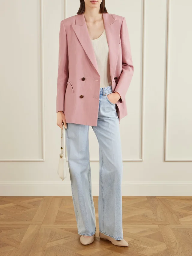 BLAZÉ MILANO Nariida Maline mid-rise wide-leg jeans in Blue, photo 2 of 2 from NET-A-PORTER (Canada)