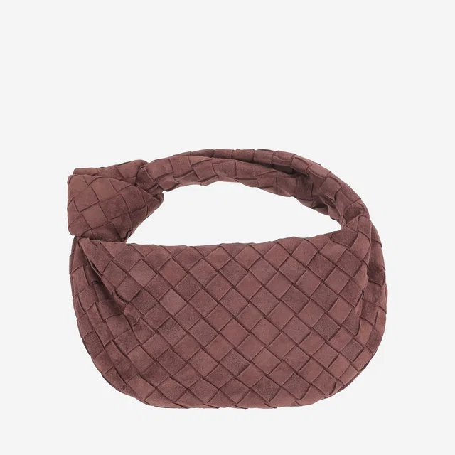 Bottega Veneta Jodie Mini Shoulder Bag — Brown Suede in Brown Suede from HEWI