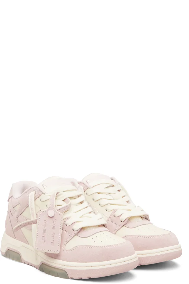 Pink & Off-White 'Out Of Office' Sneakers, photo 4 of 5 from SSENSE