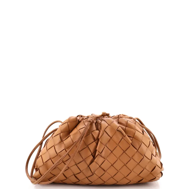 Bottega Veneta The Pouch Intrecciato Nappa Mini in brown|red Nappa leather from Rebag, photo 2 of 8