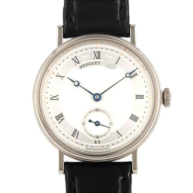 Breguet Classique Power Reserve White Gold Manual Winding in White Crocodile from LuxUness
