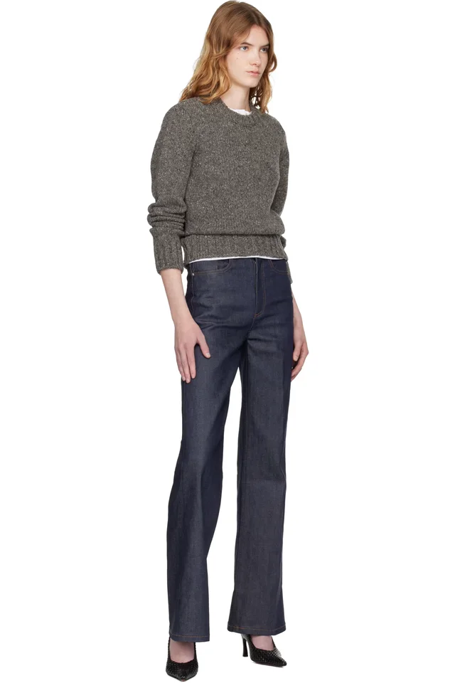 A.P.C. Navy Domino Jeans, photo 4 of 4 from SSENSE
