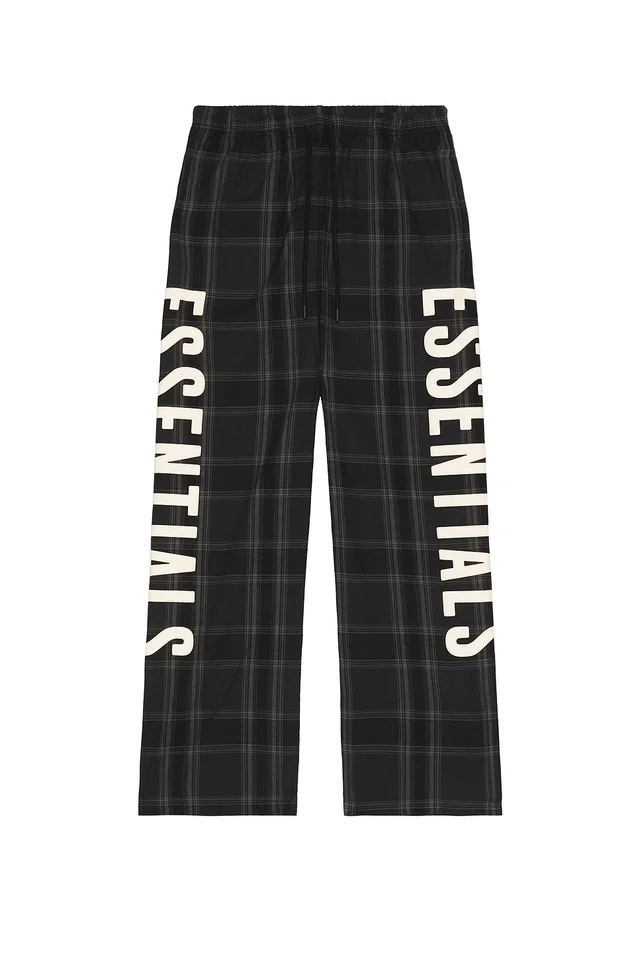 Fear of God ESSENTIALS Lounge Pant in Vintage Black Plaid, photo 6 of 7 from REVOLVE (Canada)