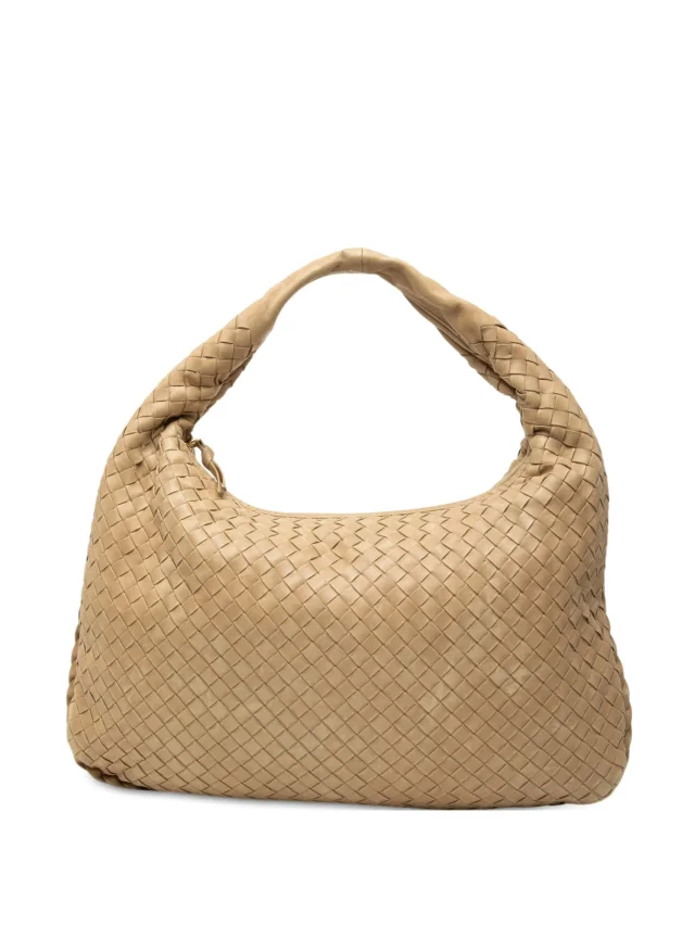 Bottega Veneta Pre-Owned 2007 Small Nappa Intrecciato Veneta Hobo Bag | Neutrals | FARFETCH in Nappa leather from Farfetch