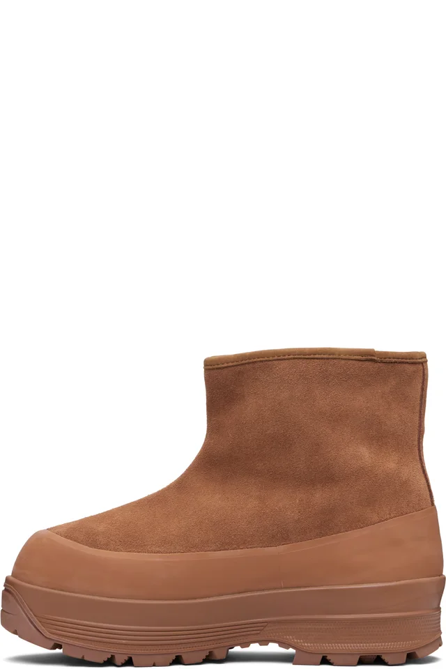 Diemme Tan Badia Shearling Boots, photo 3 of 5 from SSENSE