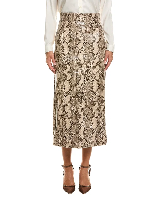 Bardot Erica Faux Snakeskin Skirt, image 1 of 1 from Rue La La