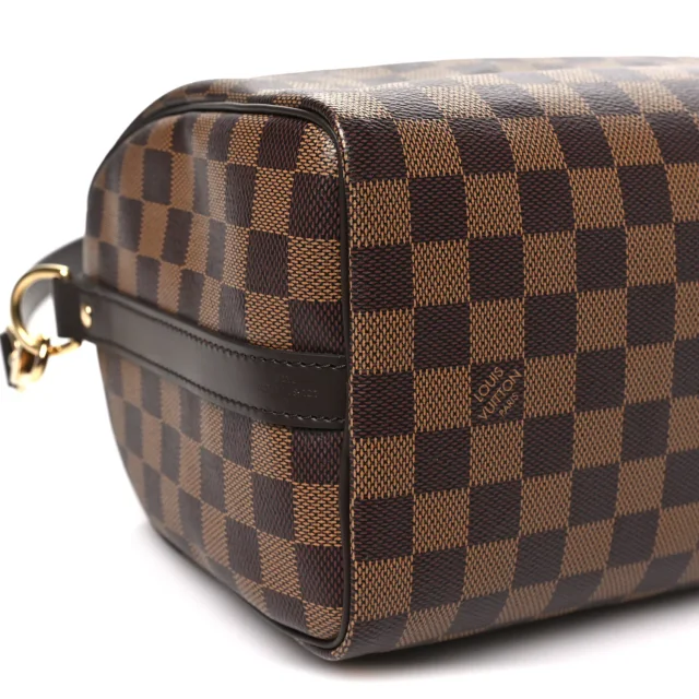 Louis Vuitton Damier Ebene Speedy Bandouliere 25 in Brown Canvas from FASHIONPHILE, photo 8 of 9