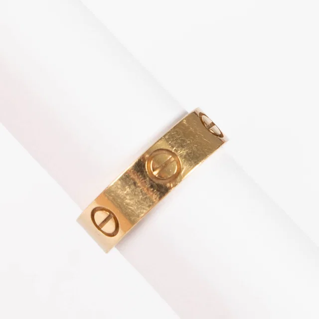 Cartier Yellow Gold LOVE Classic Ring - Size 53 in Yellow from Labellov