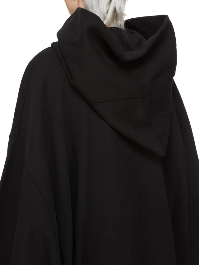 Rick Owens Drkshdw Mountain Hun asymmetric zip-up hoodie, photo 6 of 8 from SENSER