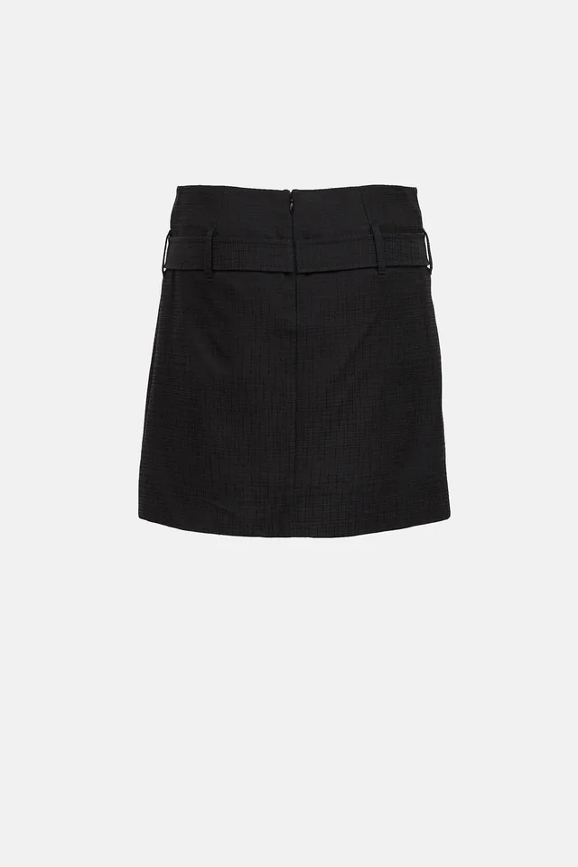 Dolce & Gabbana C. 2001 Crystal Buckle Skirt in Silk from VSP Consignment, photo 2 of 2
