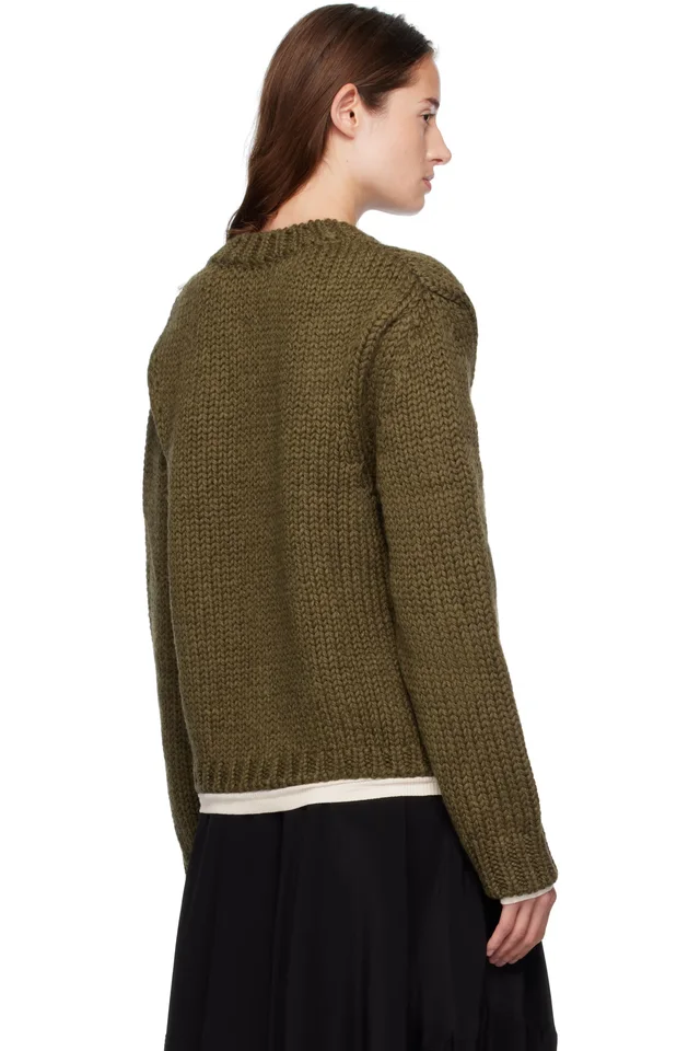 OUR LEGACY Khaki Over Cardigan, photo 3 of 4 from SSENSE