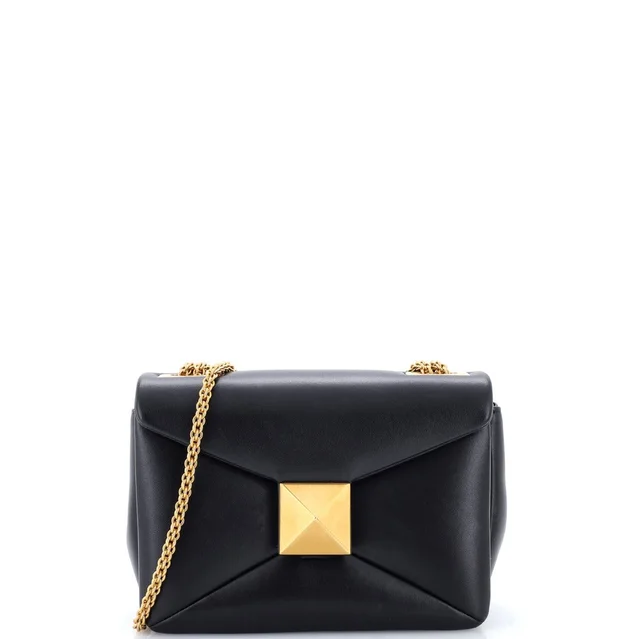 Valentino Garavani Small One Stud Chain Flap Bag Leather in black Leather from Poshmark, photo 1 of 1