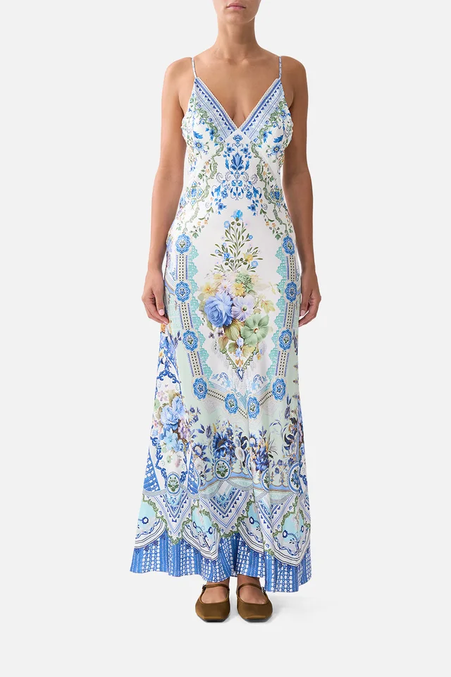 Camilla eBoutique V NECK FULL LENGTH BIAS SLIP DRESS MY HOMESPUN HEART from CAMILLA, photo 1 of 1