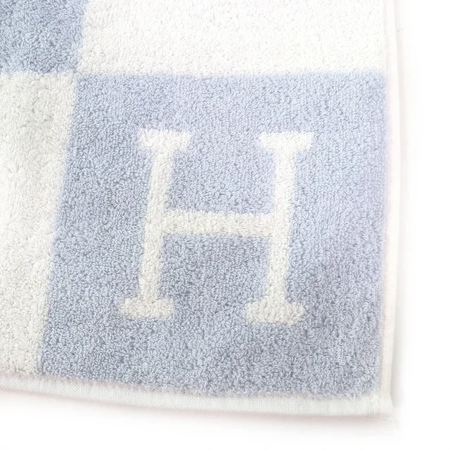 Hermès Avalon Baby Bath Towel Cotton Bath Towel in Blue Cotton from LuxUness, photo 4 of 7