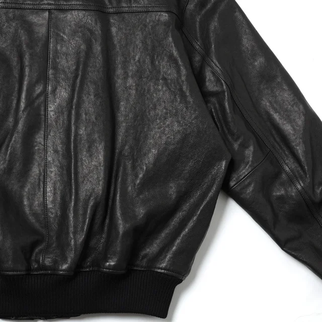 Auralee Long-sleeve leather jacket, photo 7 of 9 from SENSER