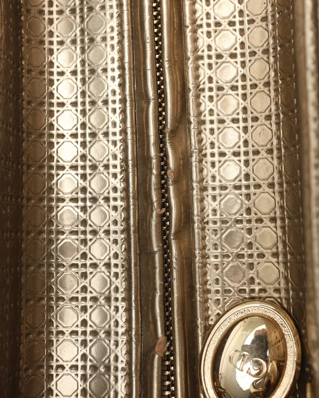Medium Cannage Lady Dior Bag in Leather from A Retro Tale, photo 7 of 9