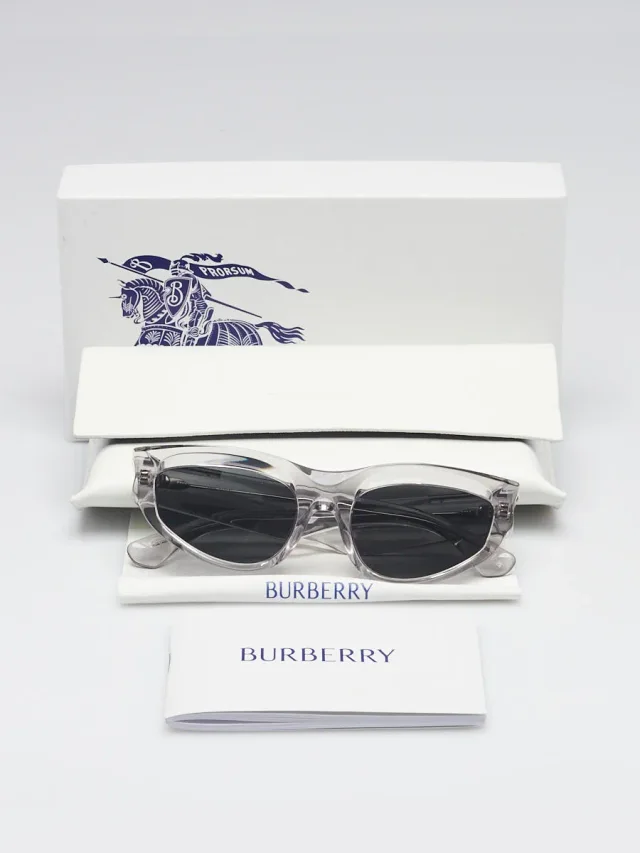 Burberry Clear Acetate Angular Oversized Sunglasses - B4425-U from Yoogis, photo 3 of 6