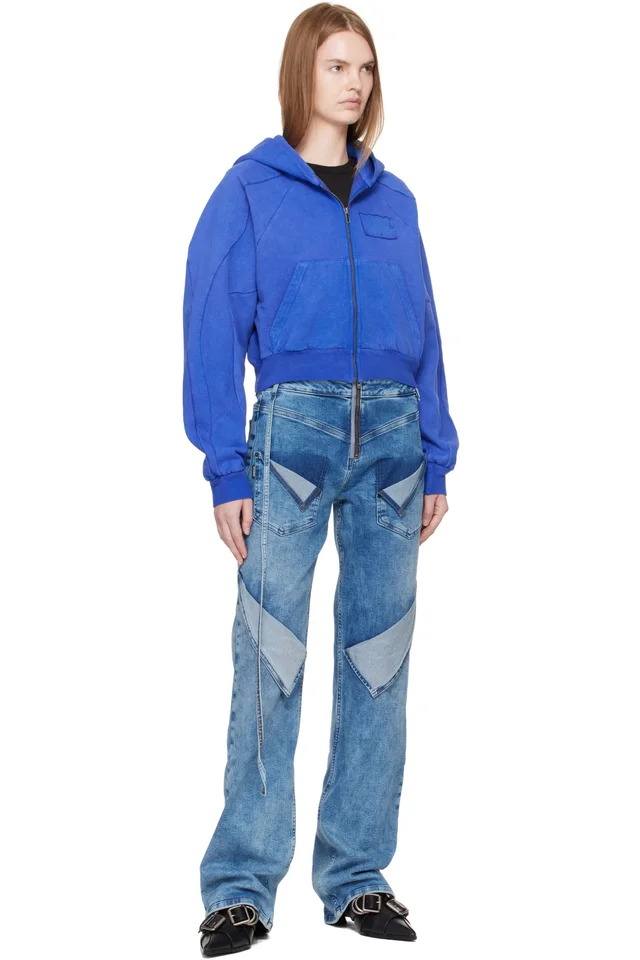 Ottolinger Blue Loose Fit Jeans, photo 4 of 4 from SSENSE