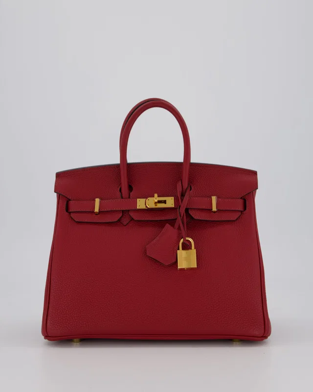 Hermès Birkin 25 Retourne Bag in Red Togo leather from Sellier