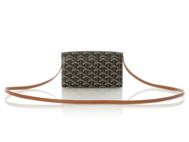 Goyard Black and Brown Varenne Wallet on Chain in Black Canvas from Ann's Fabulous Finds, photo 4 of 9