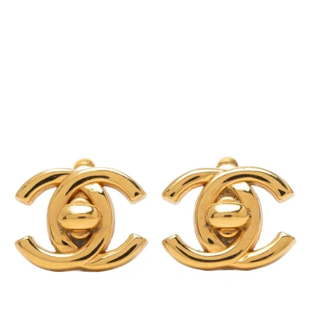 Chanel CC Logo Vintage Earrings from The Reluxe