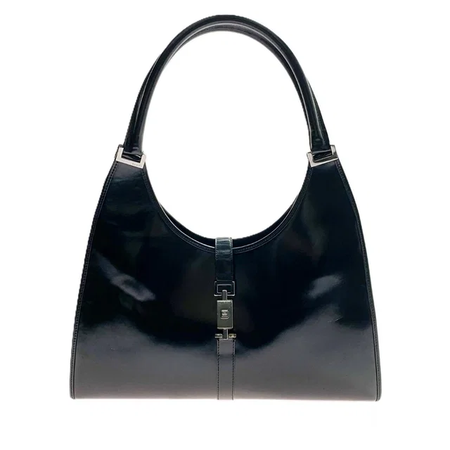 Gucci Handbag Shoulder Jackie All Leather 002 Black in Black Leather from The Reluxe