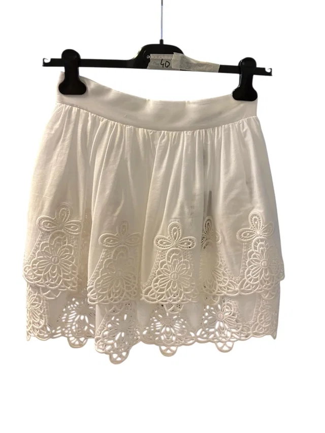 Dolce & Gabbana White Short Skirt in White from Luxury Promise